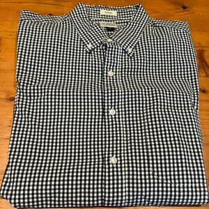 J.Crew Dress Shirt Blue Check  - Large